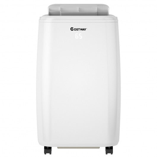 10000 BTU(Ashrae) Portable Air Conditioner with with 3 Modes and Remote Control - Color: White