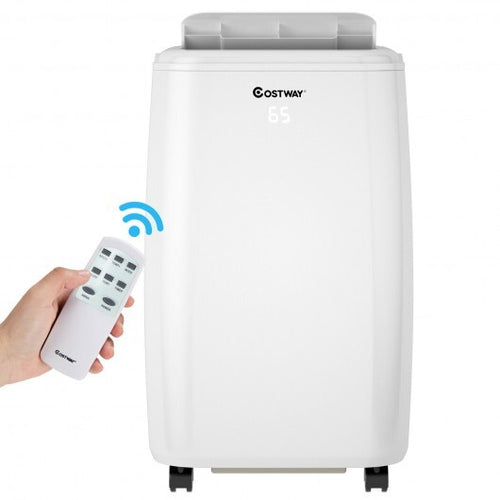 10000 BTU(Ashrae) Portable Air Conditioner with with 3 Modes and Remote Control - Color: White