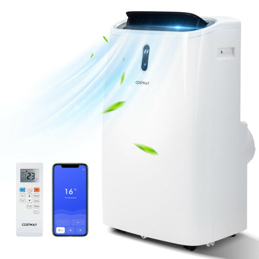 12000 BTU Portable Air Conditioner 4-in-1 Multipurpose design with Smart Control - Color White