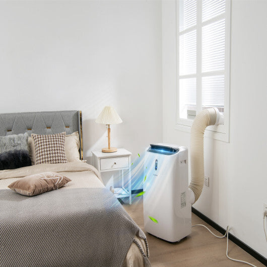 12000 BTU Portable Air Conditioner 4-in-1 Multipurpose design with Smart Control - Color White