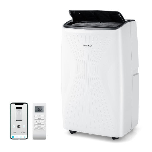 12000 BTU Portable Air Conditioner with Heat and Smart WiFi - Color White