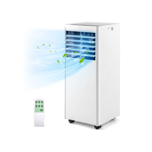 8000 BTU Portable Air Conditioner 4 in 1 cools up to 250 sq ft. - Color White
