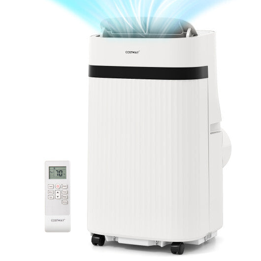 12000 BTU Portable Air Conditioner Energy-saving cools up to 550 sq ft. - Color White